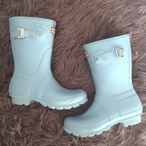 Tiffany blue hunter boots Short 7